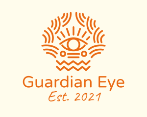 Tribal Eye Pattern  logo design