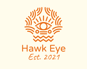 Tribal Eye Pattern  logo design