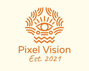 Visual - Tribal Eye Pattern logo design