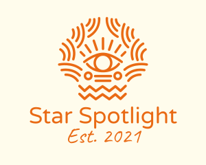 Tribal Eye Pattern  logo design