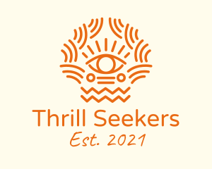 Tribal Eye Pattern  logo design