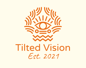 Tribal Eye Pattern  logo design