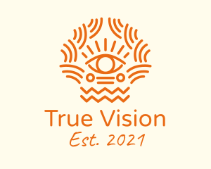 Tribal Eye Pattern  logo design