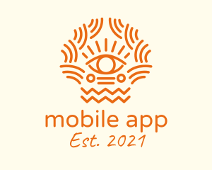 Body Modification - Tribal Eye Pattern logo design