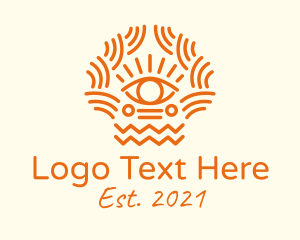 Aboriginal - Tribal Eye Pattern logo design