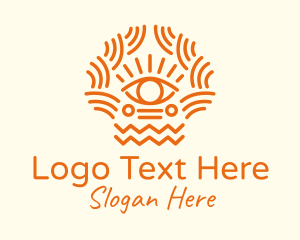 Tribal Eye Pattern  Logo