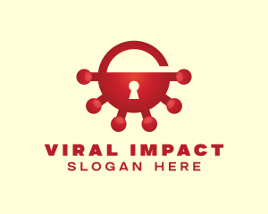 Contagion - Virus Security Lock logo design