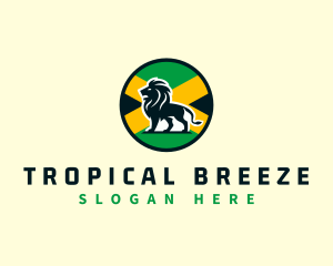 Lion Animal Jamaica logo design