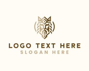 King - Medieval King Crown logo design