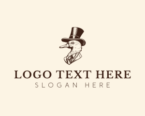 Suit - Traditional Elegant Duck logo design