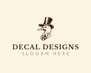 Traditional Elegant Duck  Logo