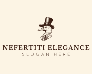 Traditional Elegant Duck  logo design