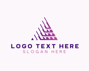 Pyramid Developer Tech logo design
