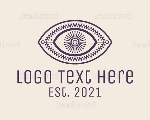 Aesthetic Tarot Eye Logo