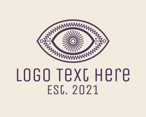Hieroglyphic - Aesthetic Tarot Eye logo design