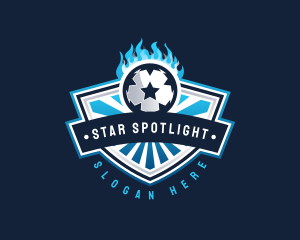 Soccer Football Star logo design