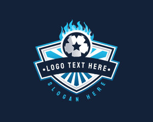 Footballer - Soccer Football Star logo design