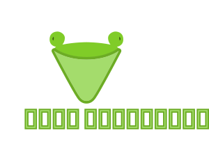 Green Eye - Abstract Green Frog Cone logo design