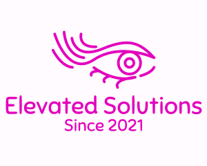 Pink Eye Outline logo design