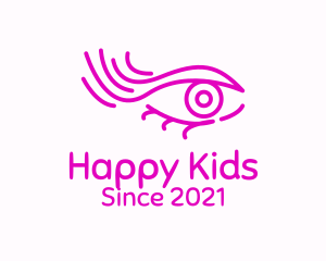 Pink Eye Outline logo design