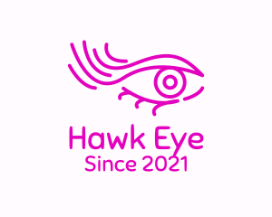 Pink Eye Outline logo design