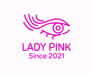 Pink Eye Outline logo design