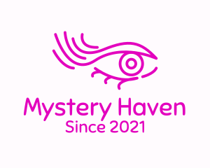 Pink Eye Outline logo design