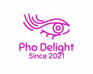 Pink Eye Outline logo design