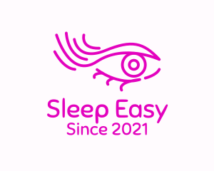 Pink Eye Outline logo design