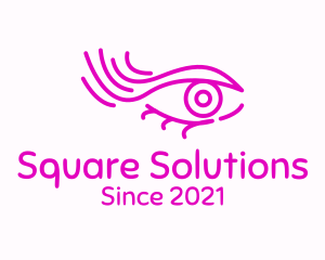 Pink Eye Outline logo design