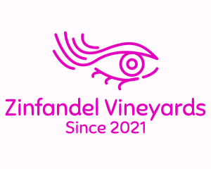 Pink Eye Outline logo design