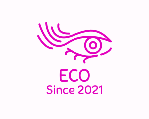 Pink Eye Outline logo design