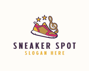 Star Clef Rubber Shoes  logo design