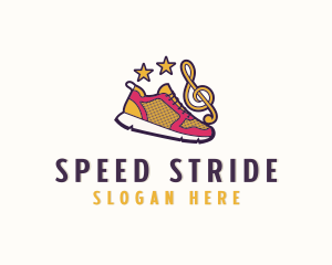 Star Clef Rubber Shoes  logo design