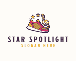 Star Clef Rubber Shoes  logo design