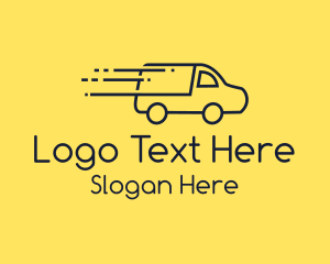 Online Shopping - Fast Pickup Truck logo design