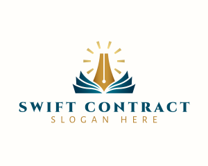 Contract - Writer Book Pen logo design