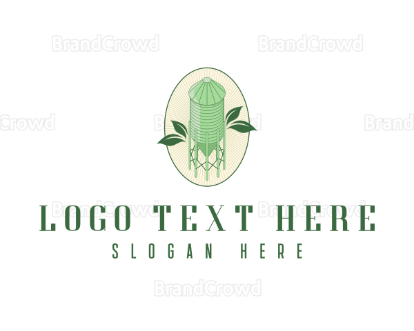 Agriculture Silo Farm Logo