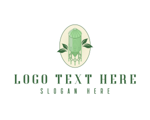 Agriculture Silo Farm logo design