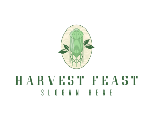 Agriculture Silo Farm logo design