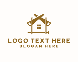 House Tools Saw logo design