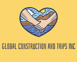 Adventure - Couple Beach Vacation logo design