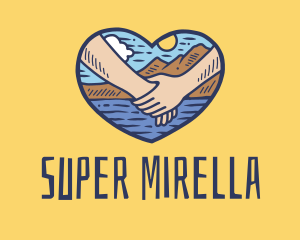 Sea - Couple Beach Vacation logo design