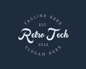 Retro Hipster Business Brand logo design