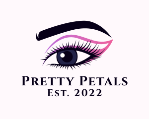 Glamorous Eye Makeup logo design