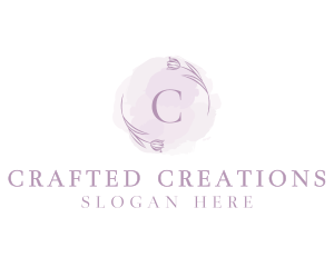 Beauty Floral Watercolor logo design