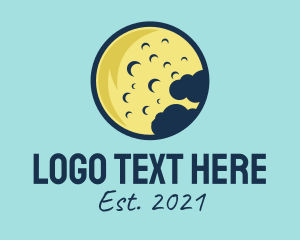 Yellow - Yellow Moon Emblem logo design