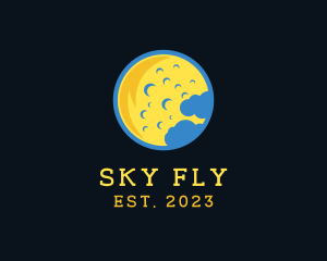 Sky Astronomy Moon  logo design