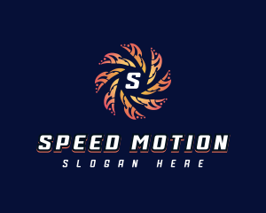 Motion - Cyber Motion Vortex logo design