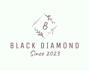 Diamond Vine Flower Boutique  logo design